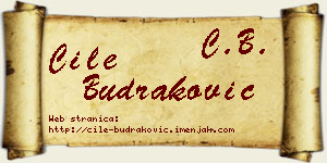 Ćile Budraković vizit kartica